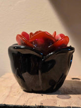 Load image into Gallery viewer, BLACK AND BLOOD RED ROSE TRINKET BOX
