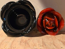 Load image into Gallery viewer, BLACK AND BLOOD RED ROSE TRINKET BOX
