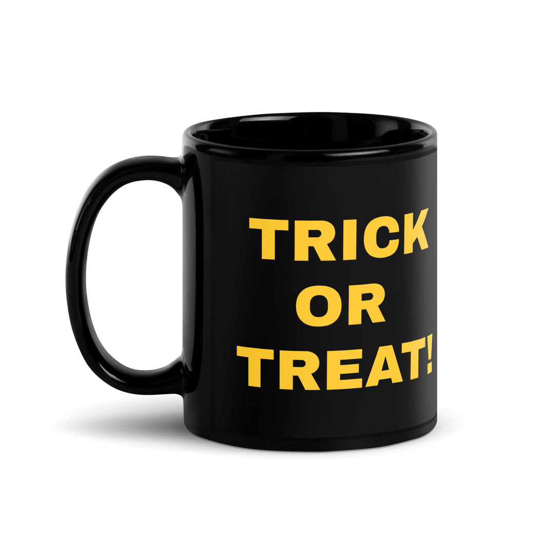 TRICK OR TREAT DUCK BLACK GLOSS MUG