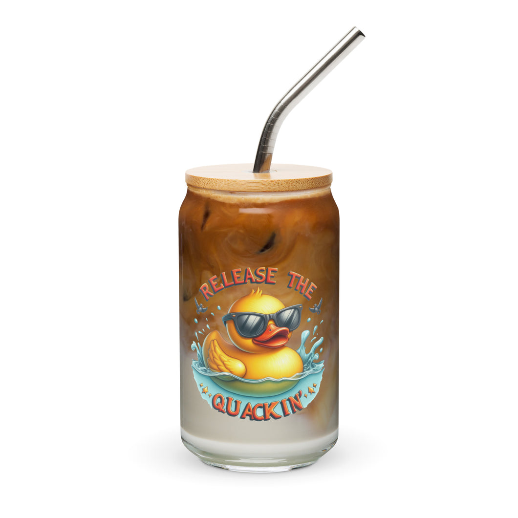 Release the Quackin Can-shaped glass