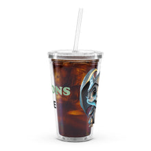 Load image into Gallery viewer, Dragons Rule clear plastic tumbler
