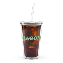 Load image into Gallery viewer, Dragons Rule clear plastic tumbler
