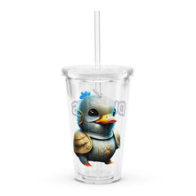 Load image into Gallery viewer, Duckies Rule clear plastic tumbler
