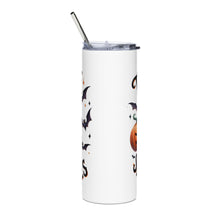 Load image into Gallery viewer, Thick Thighs and Spooky Vibes stainless steel tumbler
