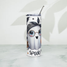 Load image into Gallery viewer, One Spooky Mama stainless steel tumbler
