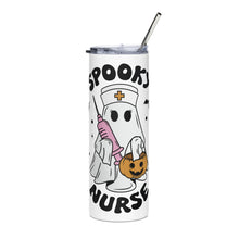 Load image into Gallery viewer, Spooky Nurse stainless steel tumbler
