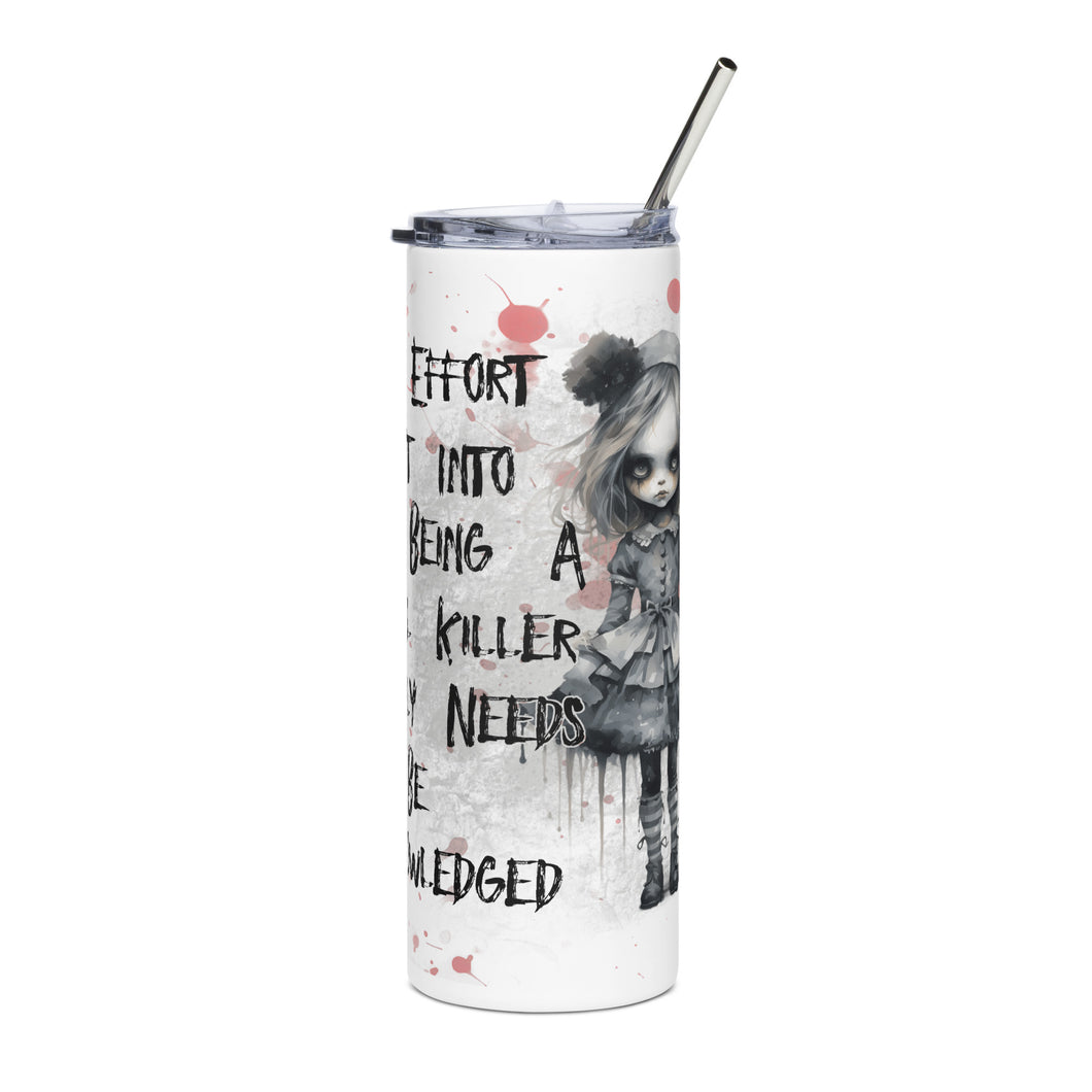 Little Murder Girl stainless steel tumbler