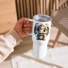 Load image into Gallery viewer, Dragons Rule travel mug with a handle
