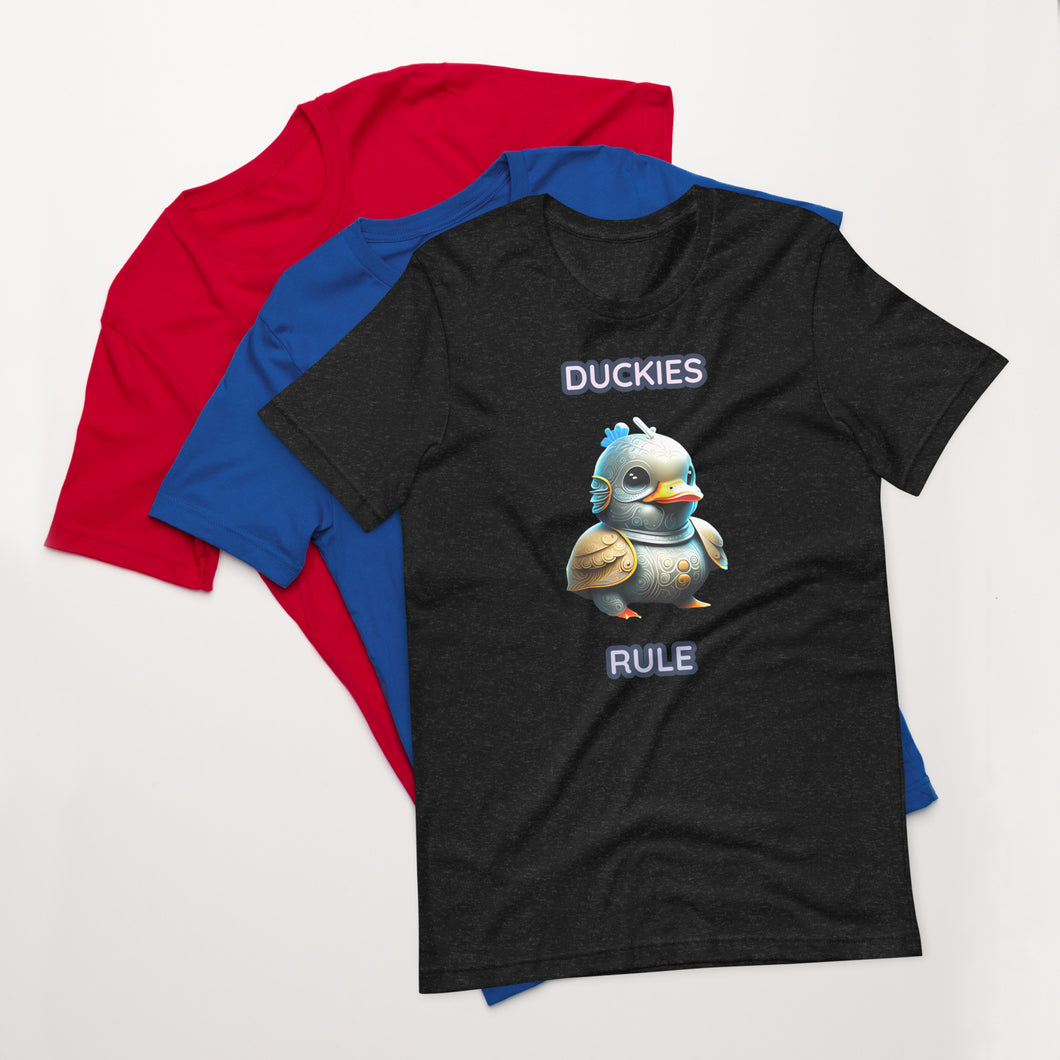 Duckies Rule unisex t-shirt