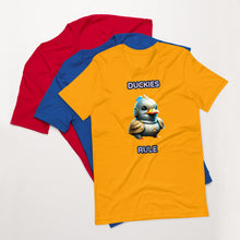 Load image into Gallery viewer, Duckies Rule unisex t-shirt
